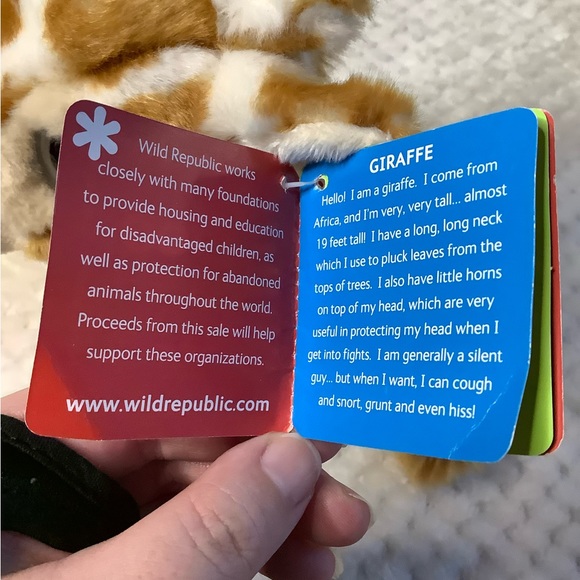 Wild Republic Wild Watchers Plush Giraffe 10468 Stuffed Animal Toy w Tags - Picture 6 of 8